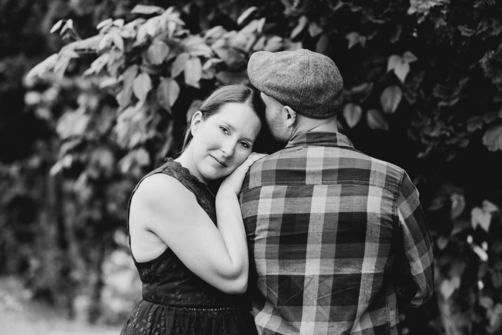 Warwick Winery NY Engagement Session NJ Wine Picnic Blanket Love Cute Sweet Apple Orchard Black and White