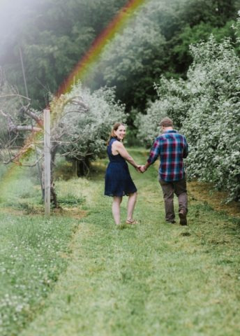Warwick Winery NY Engagement Session NJ Wine Picnic Blanket Love Cute Sweet Apple Orchard