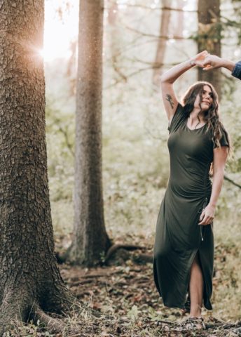 dancing candid couple sunset trees deserted village of feltville watchung reservation mountainsidenj newprovidencenj autumn fall​engagement session rustic​ ​wedding​ ​ ​​