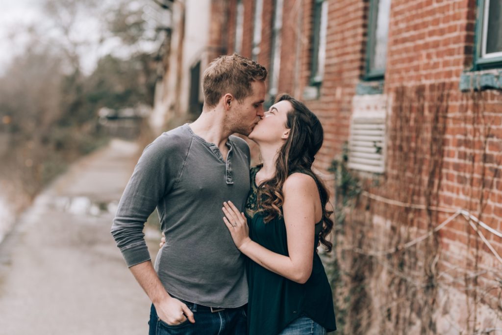 kissing couple ​ lambertville nj & new hope pa​ ​pennsylvania engagement session peddler's village she said yes how they asked wedding east coast photographers love story new jersey montclair bloomfield bloomfield local pinterest vintage the knot nj wedding photographer wedding style love greenweddingshoes junebugweddings