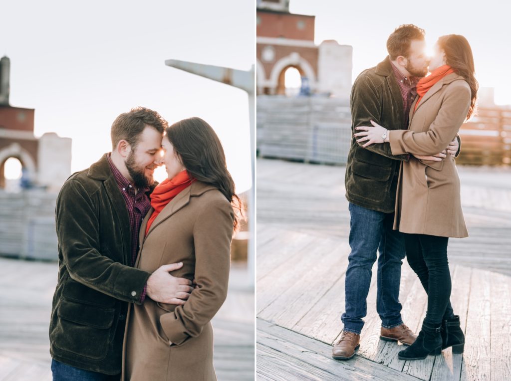 beach sunset ​Asbury Park Engagement Session Holdfast record shop Asbury Park Boardwalk Winter time​ ​Mogo Korean Fusion Tacos Stone Pony​ ​Asbury Park Convention Hall​ ​engagement session she said yes how they asked wedding east coast photographers love story new jersey montclair bloomfield bloomfield local pinterest vintage the knot nj wedding photographer wedding style love greenweddingshoes junebugweddings 