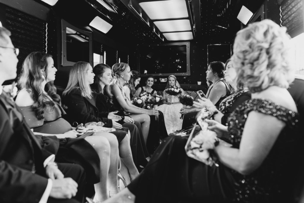 black and white party bus candid ​ ​eagle oaks country club farmingdale NJ winter wedding​ ​winter time christmas new years wedding east coast photographers love story new jersey montclair bloomfield bloomfield local pinterest vintage the knot nj wedding photographer wedding style love greenweddingshoes junebugweddings 