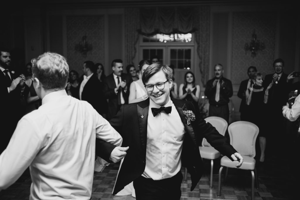 candid groom black and white dancing ​​meadow wood manor randolp​h​ ​Hidden Valley Park​ autumn wedding fall east coast photographers love story new jersey montclair bloomfield bloomfield local pinterest vintage the knot nj wedding photographer wedding style love greenweddingshoes junebugweddings 