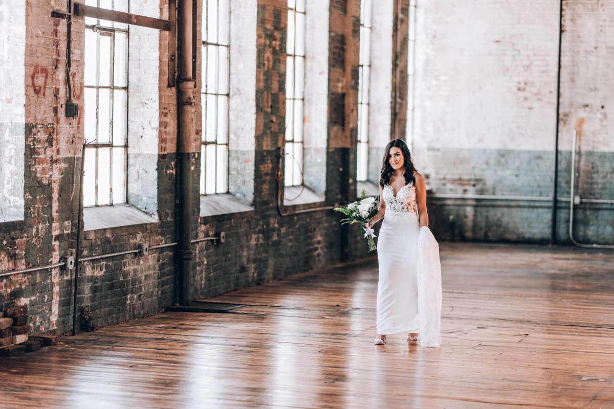 Art Factory Wedding with Modern, Tropical & Vintage Details - Fox & Hare