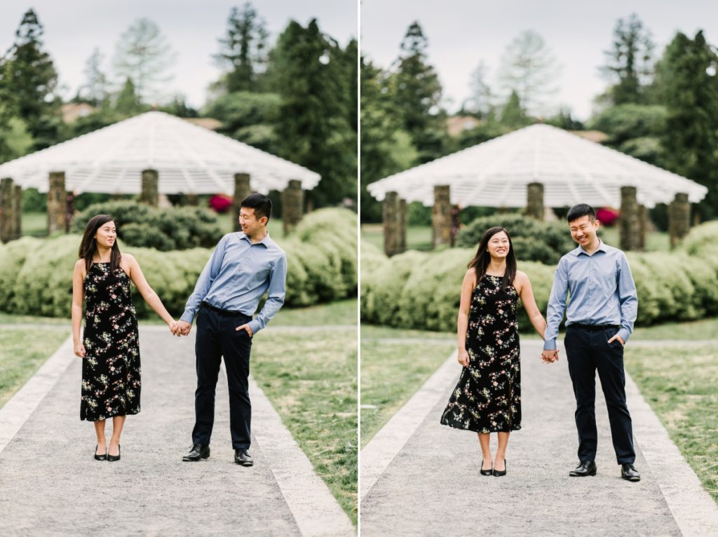 deep cut gardens middletown nj south jersey engagement session spring cherry blossoms