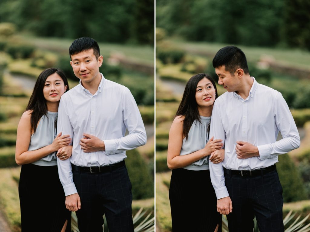 deep cut gardens middletown nj south jersey engagement session spring cherry blossoms