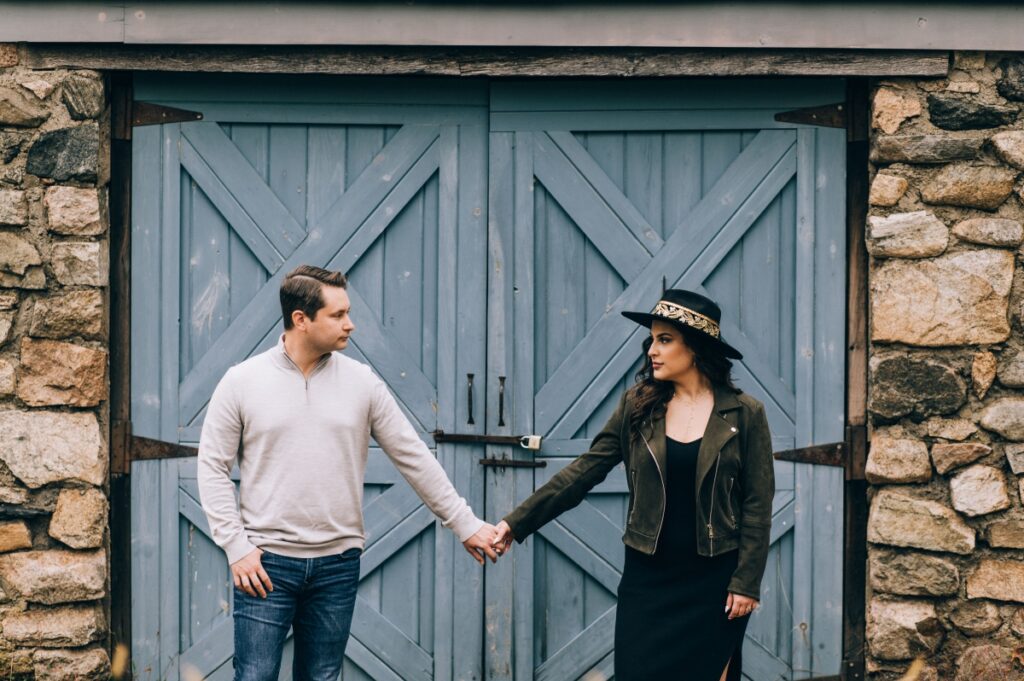 fall engagement session historic waterloo village stanhope nj new jersey photography dog lover fall color fall leaves foliage autumn 