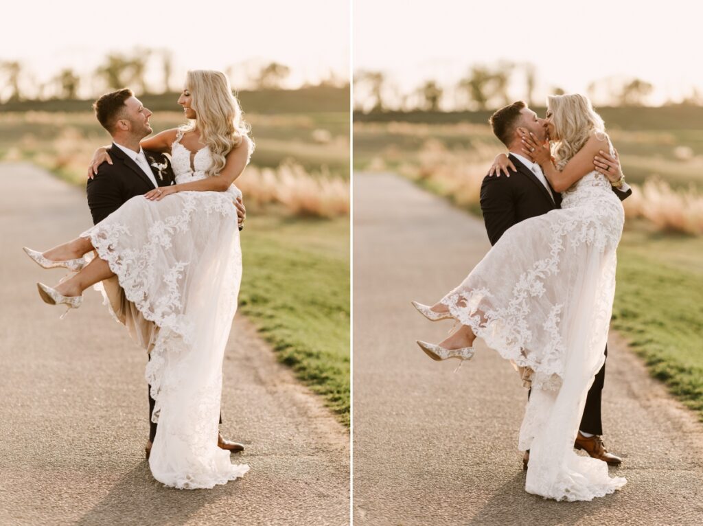 bride and groom sunset ballyowen golf club, crystal springs resort,  mineral springs resort, NJ photographer, NJ wedding, covid wedding, essense of australia, autumn wedding, hamburg nj north jersey wedding 