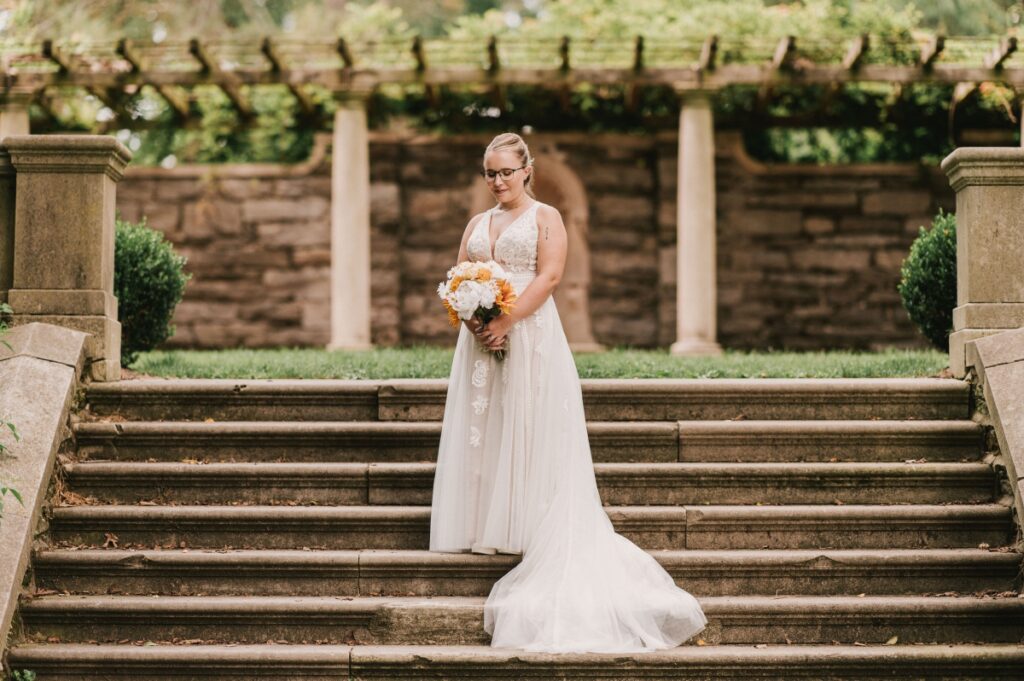 curtis artboretum wyncote pa Pennsylvania wedding la bella donna bridal 
