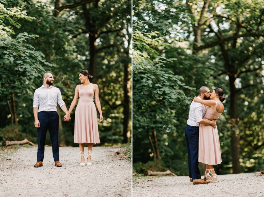 laurelwood arboretum wayne nj engagement session summer july 