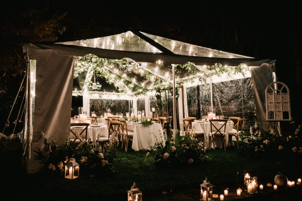 nanuet new york backyard tented dreamy wedding