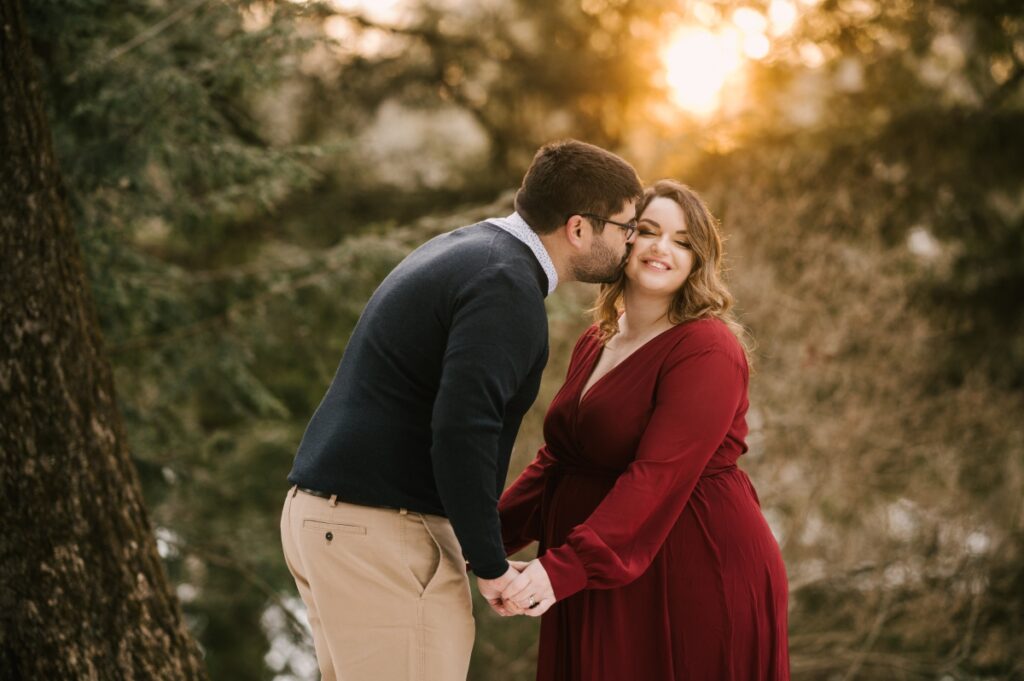 laurelwood arboretum maternity session winter wayne new jersey