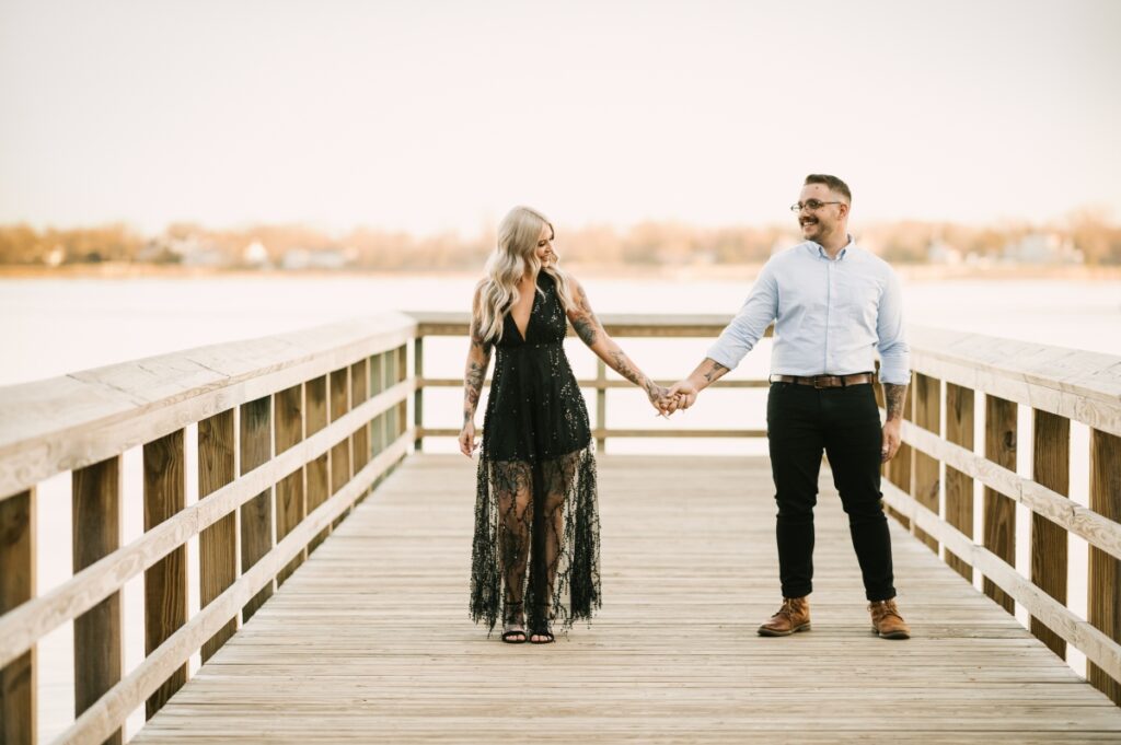 hartshorne woods park navesink river atlantic highlands nj engagement tattoos selfie leslie lock and shade moody session