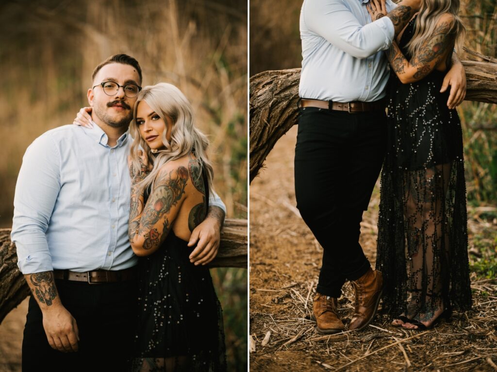 hartshorne woods park navesink river atlantic highlands nj engagement tattoos selfie leslie lock and shade moody session