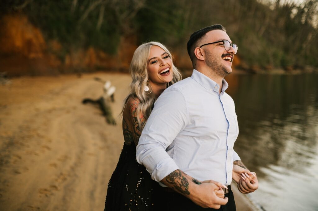 hartshorne woods park navesink river atlantic highlands nj engagement tattoos selfie leslie lock and shade moody session