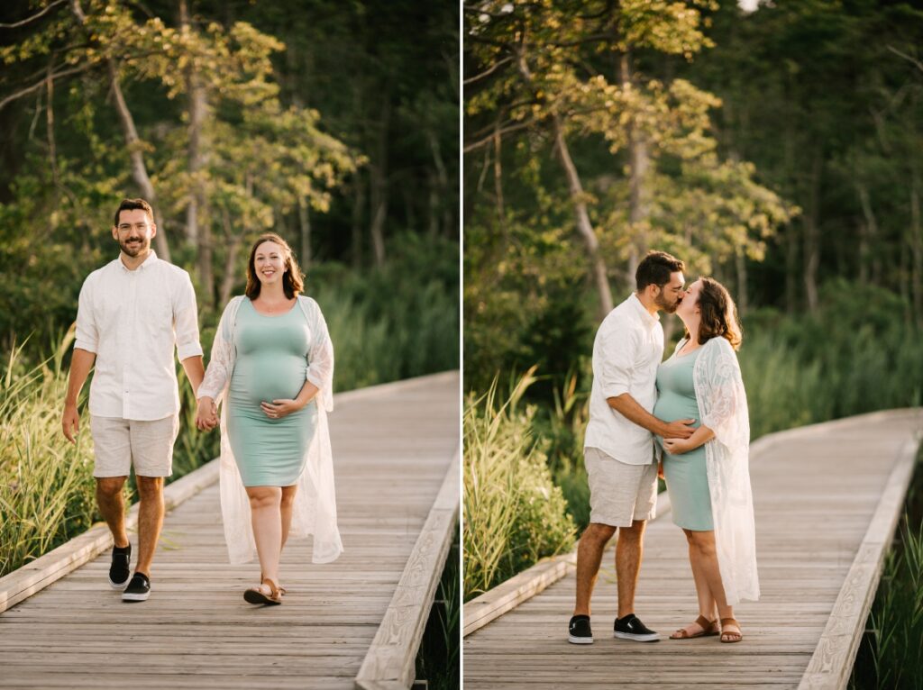 Cattus Island County Park June Maternity Session Toms River New Jersey South Jersey expecting parents summer day