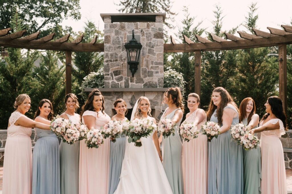 david's country inn hackettstown nj wedding july summer Essense of Australia David's Bridal