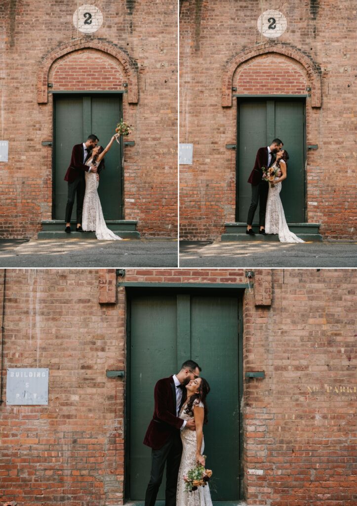 Garner Arts Center Wedding Dye Works West Haverstraw New York Stony Point Hudson Valley New Jersey Wedding Photographers Hudson’s Mill NY BHLDN Wtoo by Watters Philomene Gown Baltic Born ASOS Lulus Steve Madden Men’s Wearhouse Minted Industrial Arts Brewing Alexis Russell Jewelry New York Mets Mr. Met