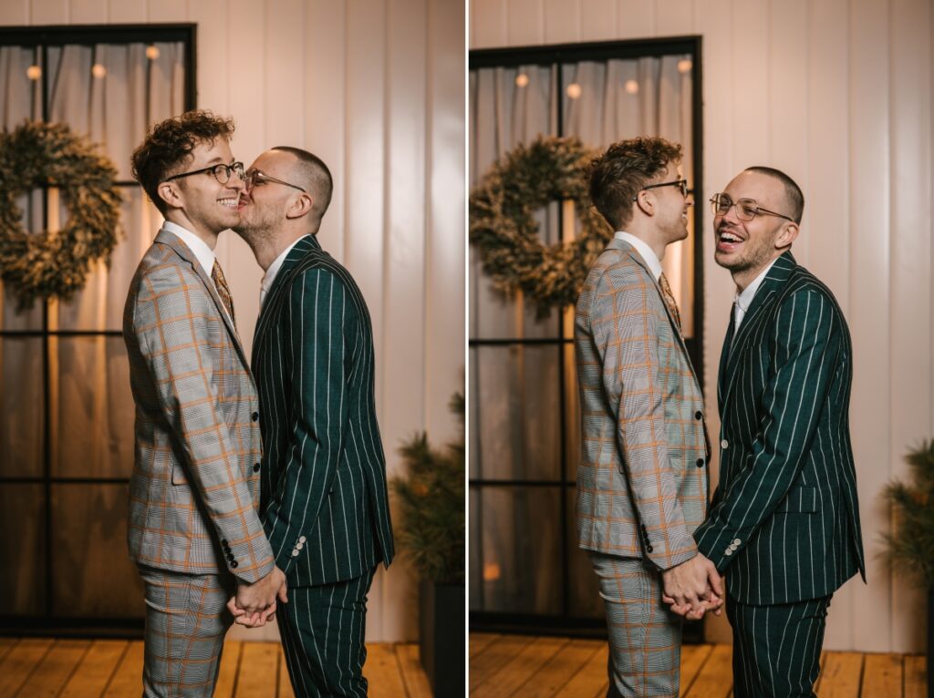 Intimate December Ceremony in Boutique Plant Shop BESPOKE home + life Collingswood New Jersey same sex wedding LGBTQIA