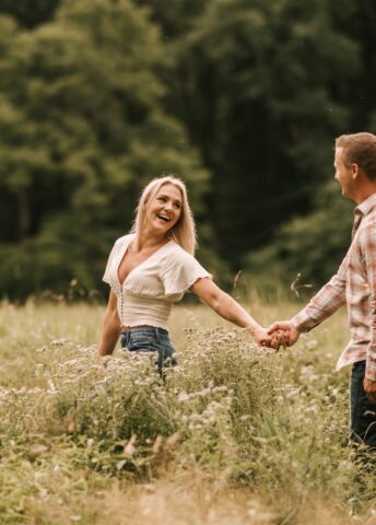 July Engagement Session at Jockey Hollow Park in Morristown