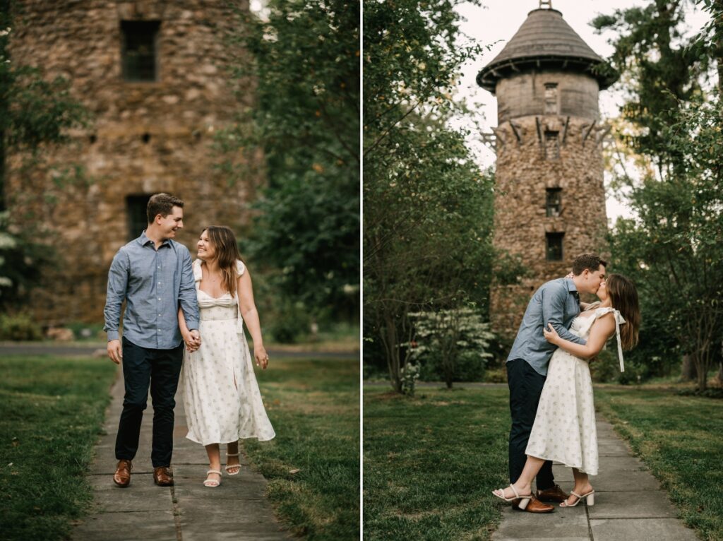 Fall Cross Estate Gardens Engagement Session Bernardsville New Jersey