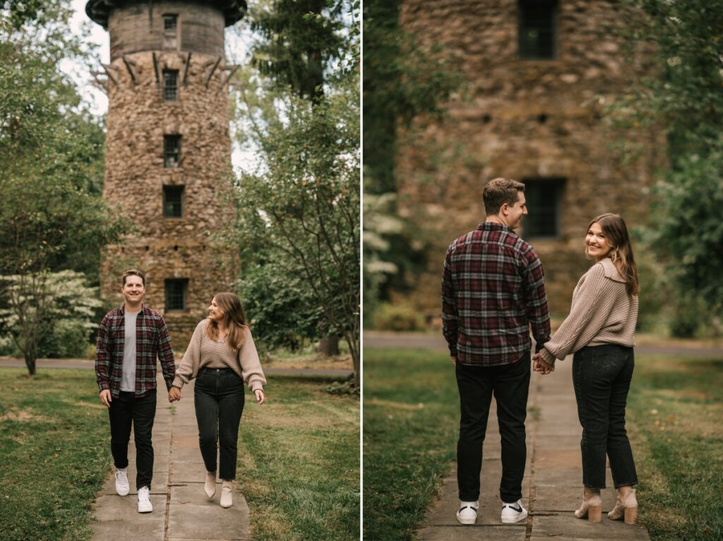 Fall Cross Estate Gardens Engagement Session