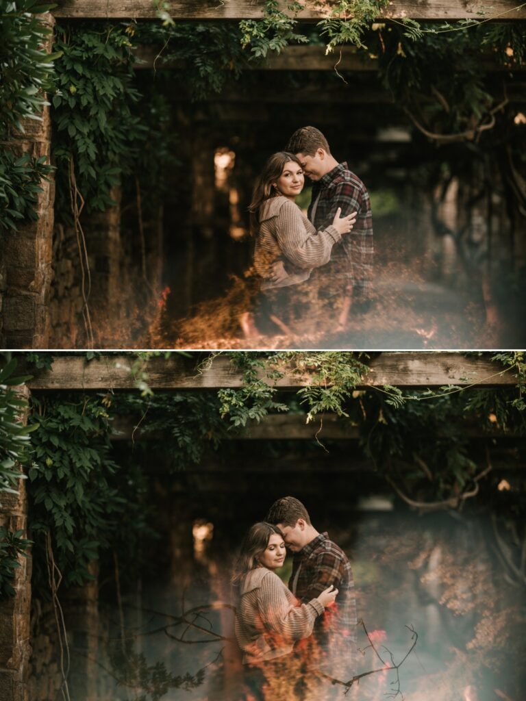 Fall Cross Estate Gardens Engagement Session Bernardsville New Jersey