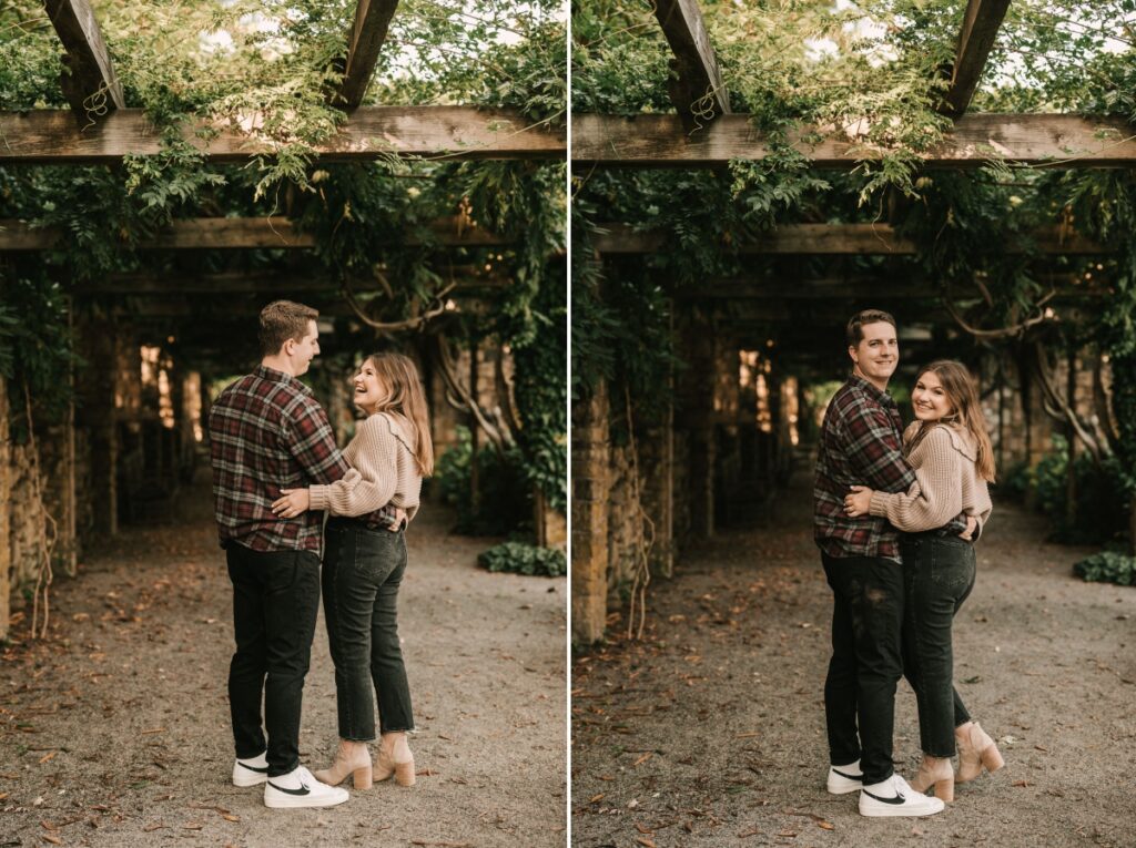 Fall Cross Estate Gardens Engagement Session Bernardsville New Jersey