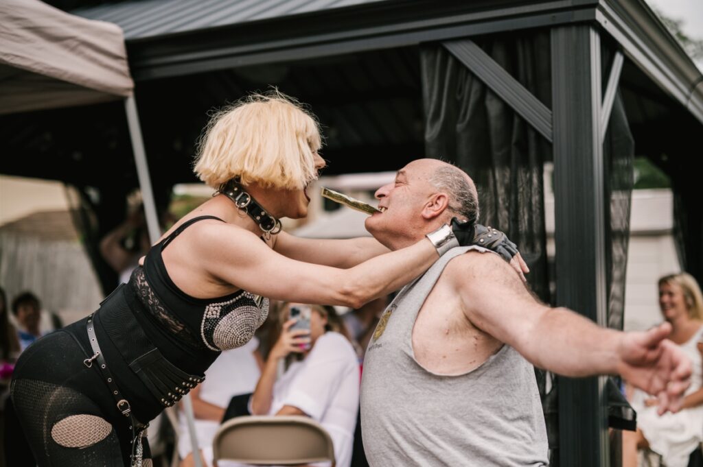 Bridal Shower Drag Show. Brick Township New Jersey. Late August Summer Shower with perfromance by the The Lady E.