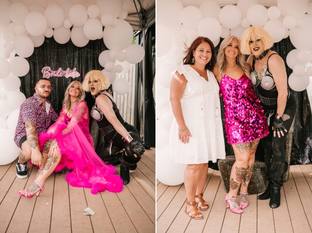 Bridal Shower Drag Show. Brick Township New Jersey. Late August Summer Shower with perfromance by the The Lady E.
