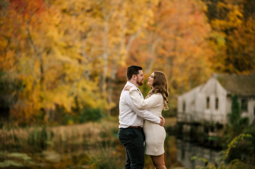 Waterloo Village Autumn Engagement Session Stanhope New Jersey North Jersey wedding Photographer October Fall 