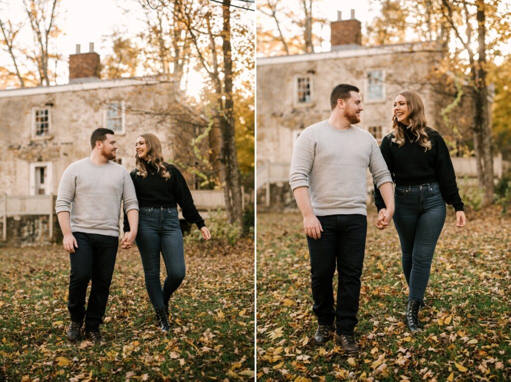 Waterloo Village Autumn Engagement Session Stanhope New Jersey North Jersey wedding Photographer October Fall 