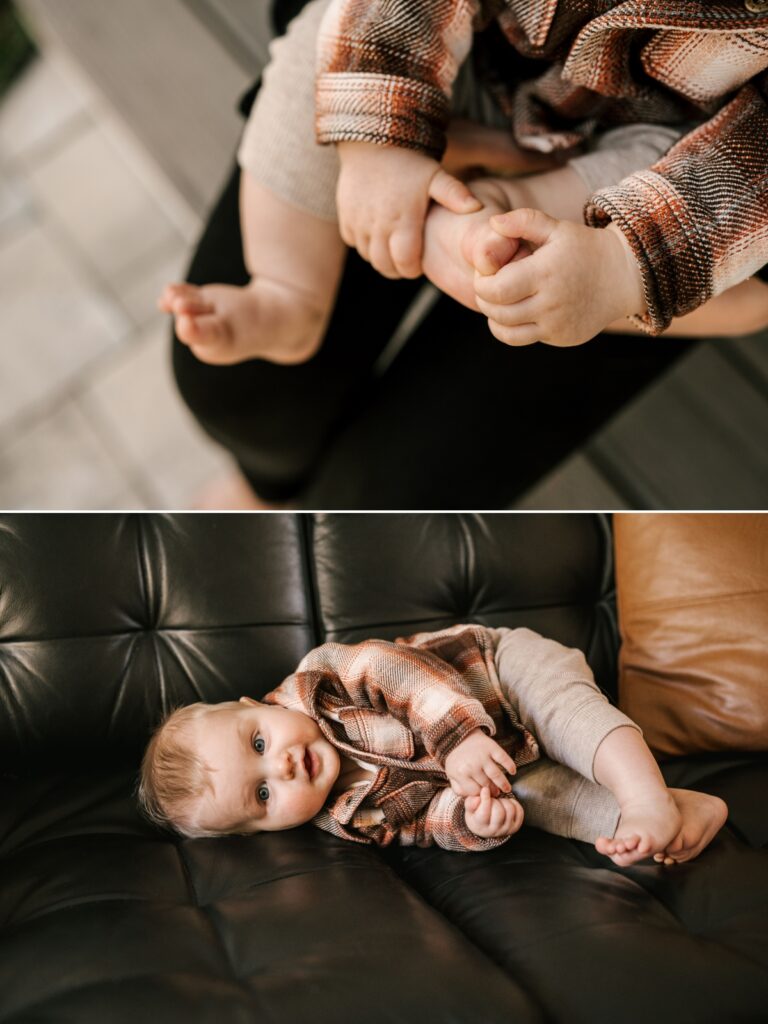 October At-Home Family Session in Sparta, New Jersey