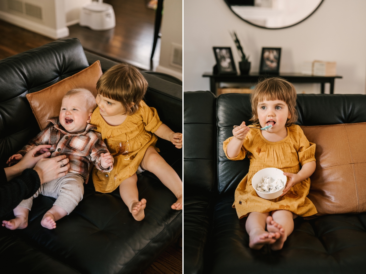 October At-Home Family Session in Sparta, New Jersey