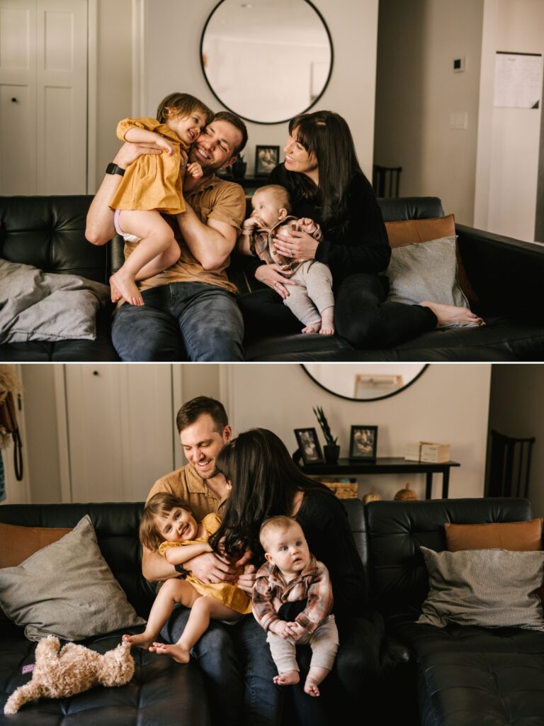 October At-Home Family Session in Sparta, New Jersey