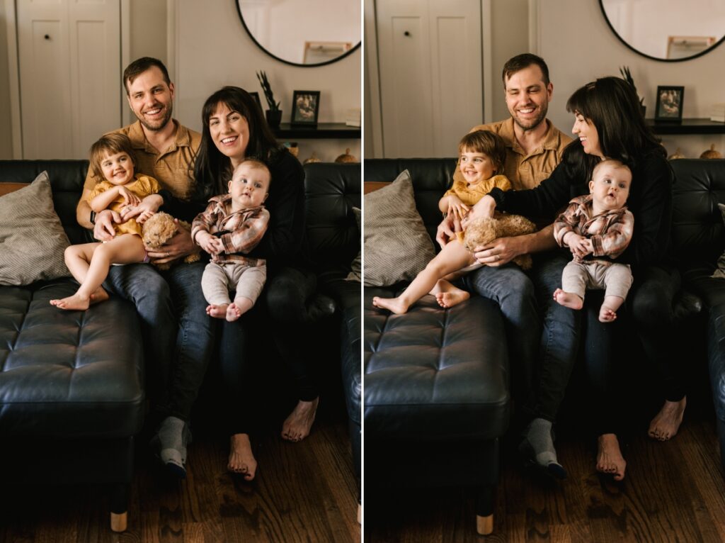 October At-Home Family Session in Sparta, New Jersey