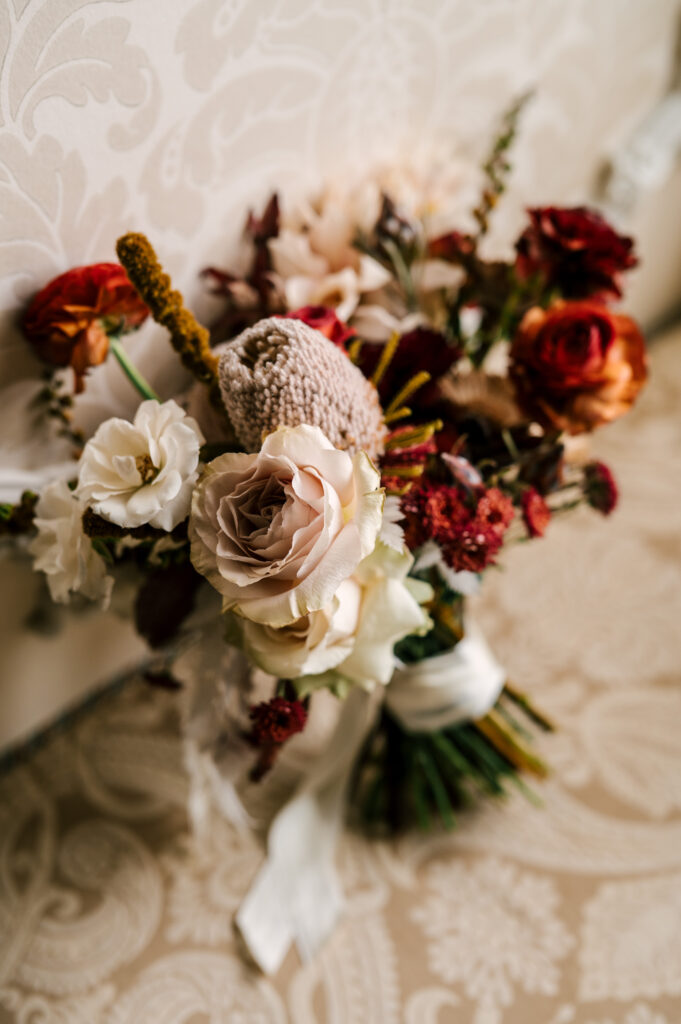 The bride's bouquet for the wedding at Ashford Estate.