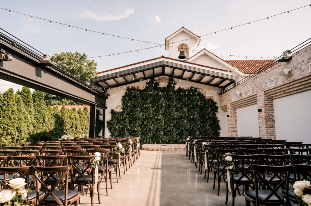 The ceremony space at Perona Farms Refinery.