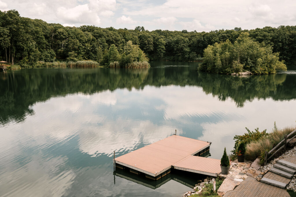 dock and lake at Rock Island Lake Club
